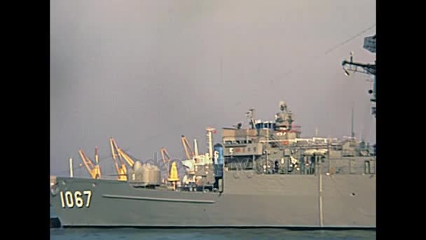 美国战舰香港 — 图库视频影像
