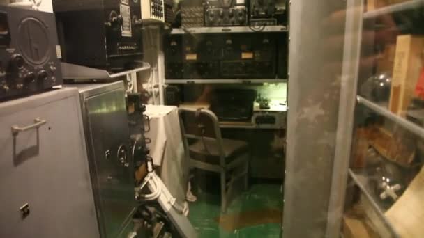 Sala de comunicação submarina — Vídeo de Stock