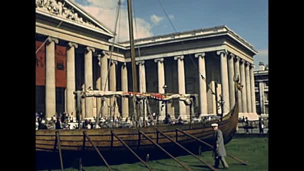 British museum Londra — Stok video