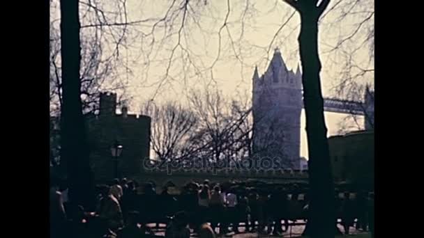 ロンドン塔城 — ストック動画