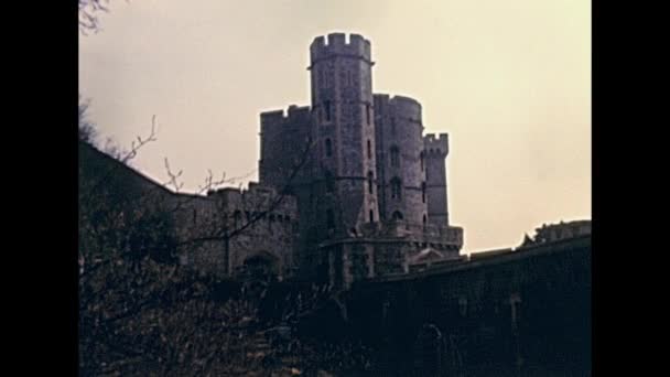 Londra Windsor Castle — Stok video