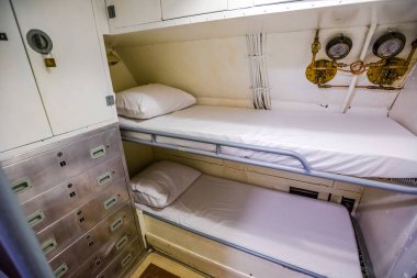 Denizaltı denizciler yatak odası