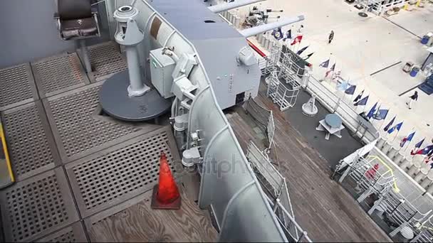 USS "Missouri" panorama — Wideo stockowe