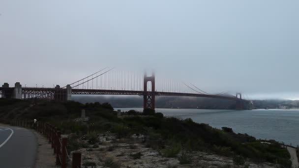 Golden Gate orilla sur — Vídeo de stock