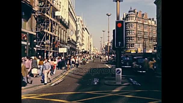 Londra Oxford street — Stok video