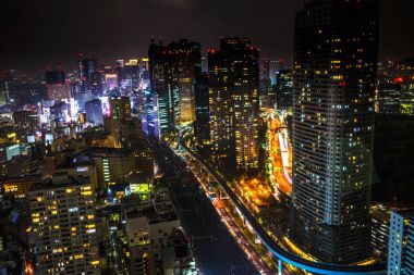 Shiodome manzarası Tokyo