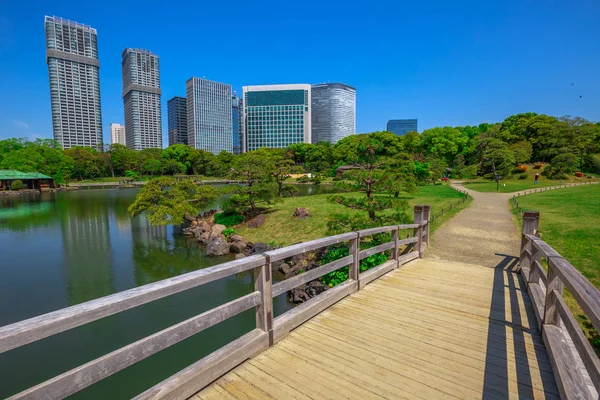 Jardins Hamarikyu Tóquio — Fotografia de Stock