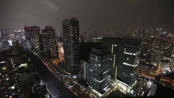 Shiodome skyline Tokio — Vídeo de stock