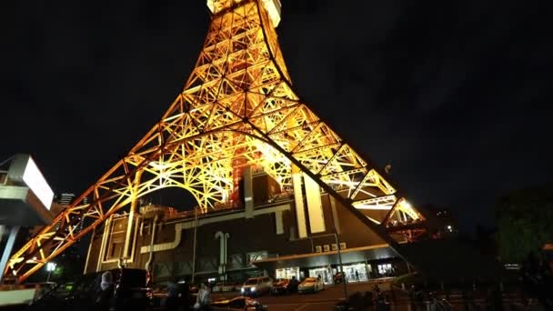 Quartiere di Minato di Tokyo Tower — Video Stock