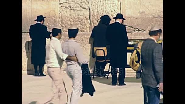 Batı Duvarı Kudüs — Stok video
