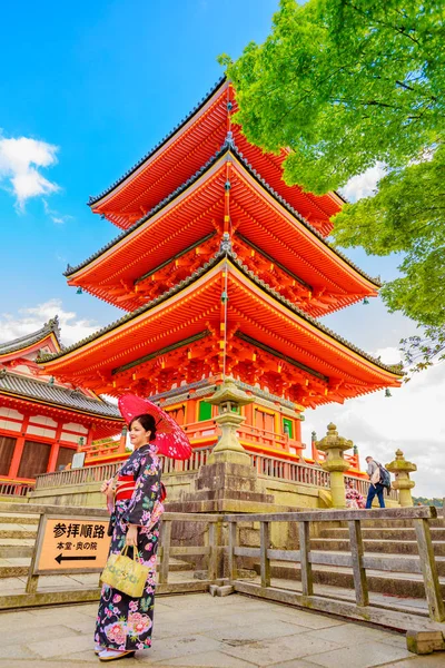 Kiyomizudera templet Kyoto — Stockfoto