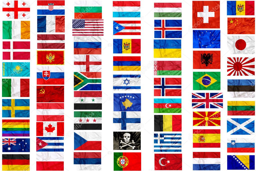 Flags of world contries