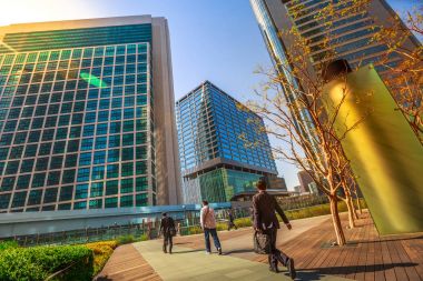 İşadamları Shiodome Tokyo