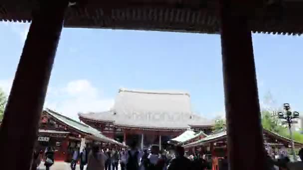 Sensoji hondo Pavillon — Stockvideo