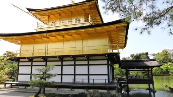 Pavilhão de Ouro Rokuon-ji — Vídeo de Stock