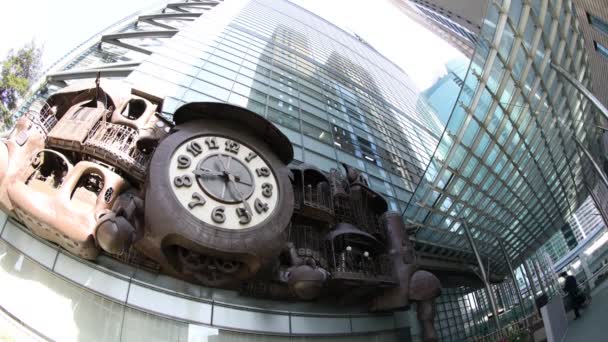 Ghibli zegar Shiodome. — Wideo stockowe