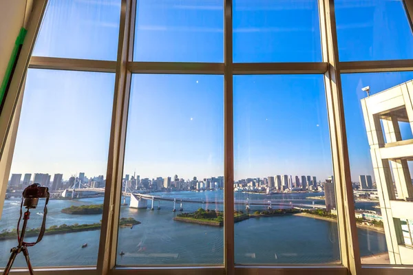 Skyline de Odaiba desde el Observatorio Fuji — Foto de Stock