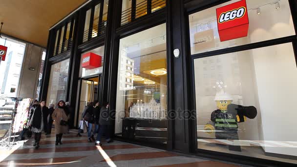 Lego Mağazası Milan — Stok video