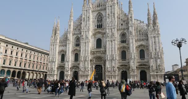 Fachada Milan Dome — Vídeos de Stock