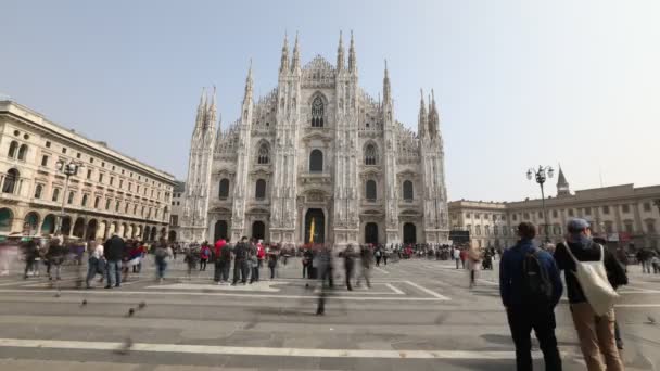 Fachada Catedral del Duomo — Vídeos de Stock