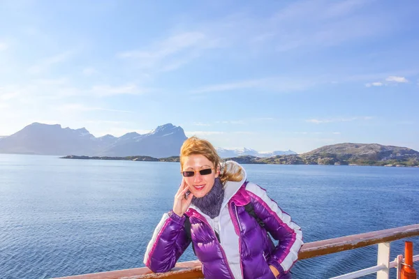 Wisatawan kapal pesiar Norwegia — Stok Foto