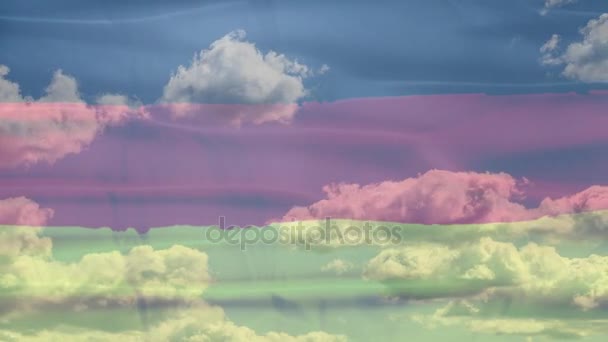 Duitsland Sky vlag — Stockvideo