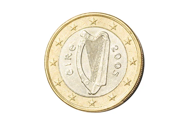 Moneda irlandesa de un euro —  Fotos de Stock