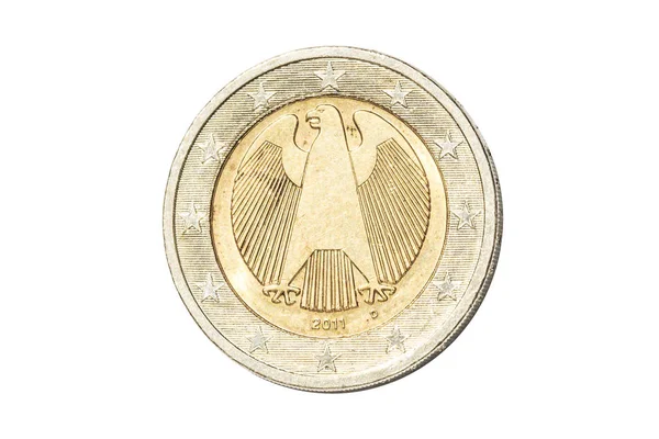 Tyskland med valören två euro — Stockfoto