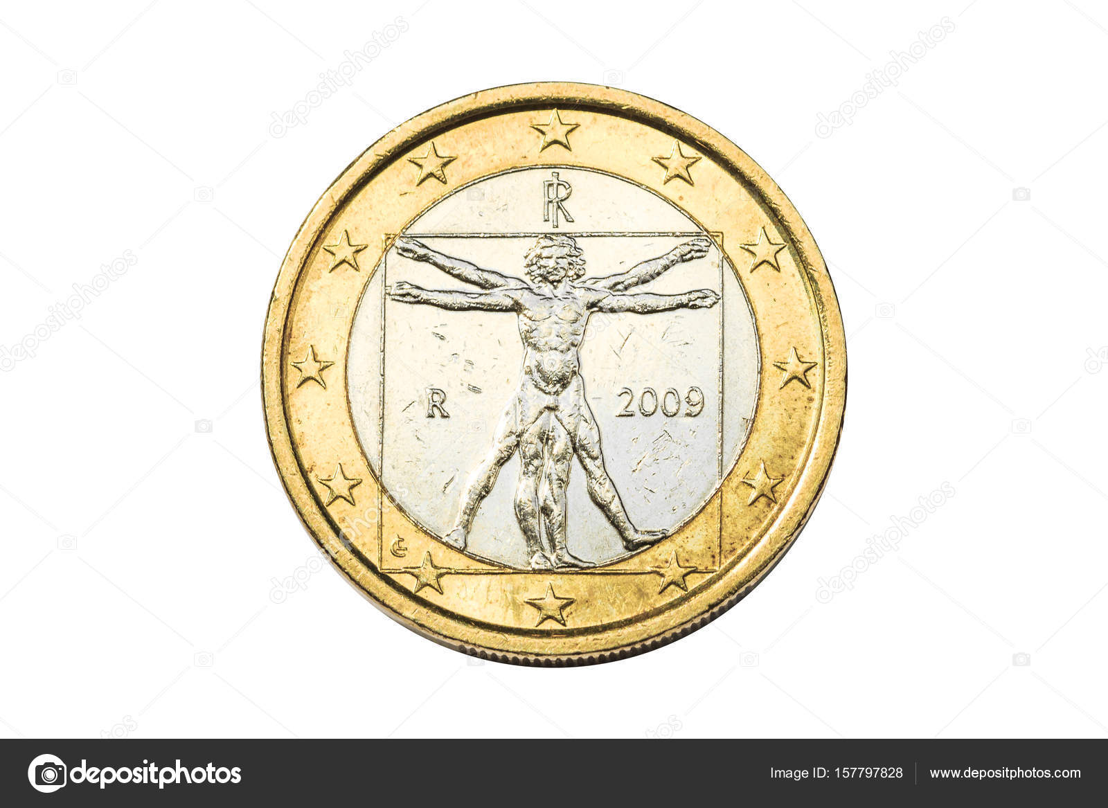 意大利一欧元硬币——图库图片© bennymarty #157797828