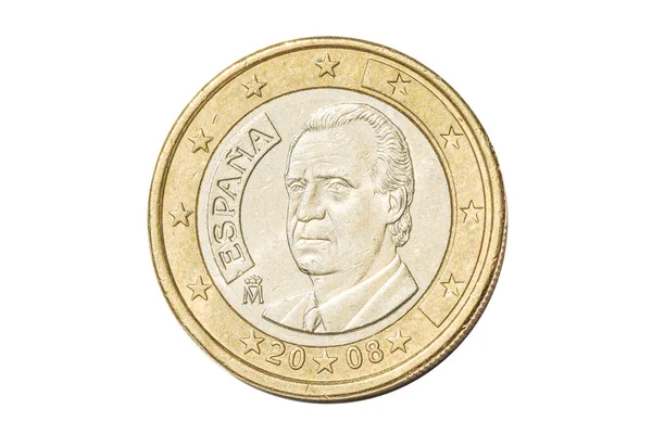 Spanien ett euromynt — Stockfoto