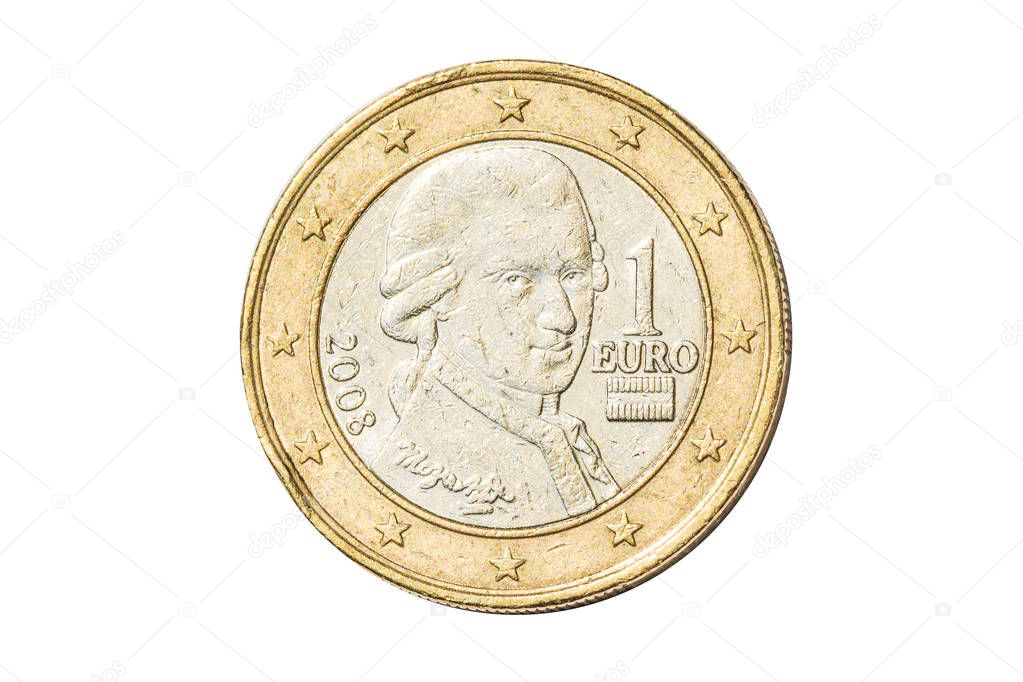 Austrian one euro coin