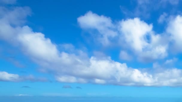 Hawaiianisch blauer bewölkter Himmel — Stockvideo