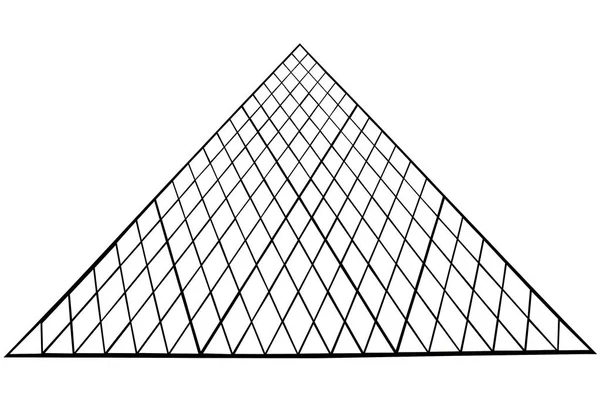 Пирамида Лувра — стоковое фото