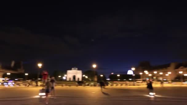 Louvre panorama rotondo — Video Stock