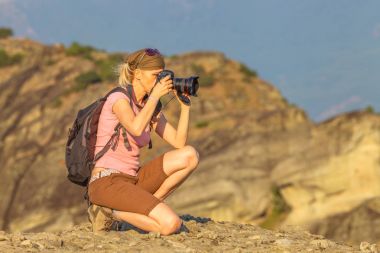 Doğa kadın fotoğrafçı