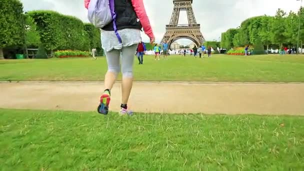 Champ de Mars Garten — Stockvideo