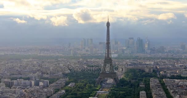 Tour Eiffel panorama — Stok video