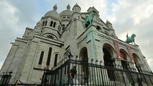 Священное сердце Парижа — стоковое видео