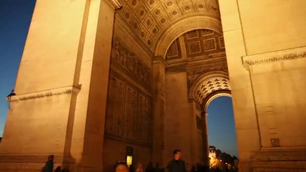 Alrededor de Arc de Triomphe — Vídeos de Stock