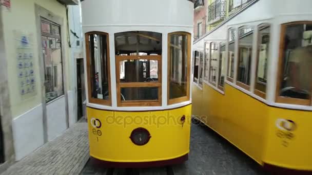 Funicular de Lisboa Bica — Vídeos de Stock