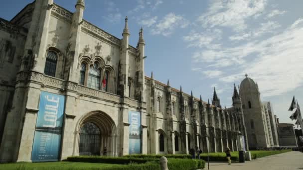 Monasterio de Jerónimos Lisboa — Vídeos de Stock