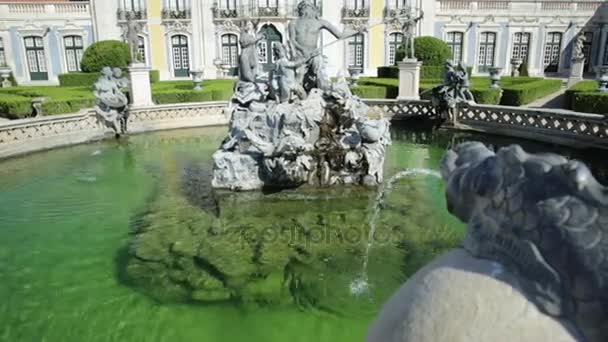 Queluz National Palace Sintra — Stock video