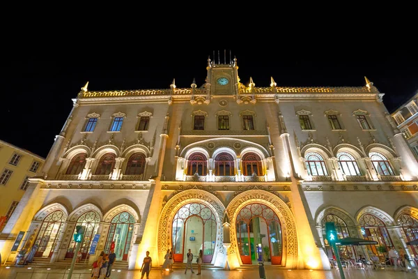 Estación Rossio noche — Foto de Stock