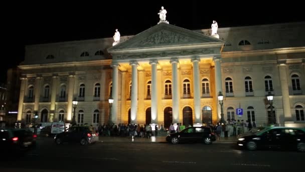 Teatro Nacional Maria — Vídeo de Stock