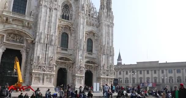 Milan Dome loop panorama — Stock Video