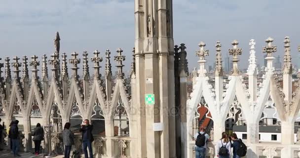 Milánói panoráma terasz — Stock videók