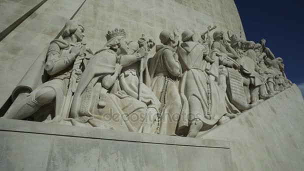 Пам'ятник відкриттів Лісабон — стокове відео