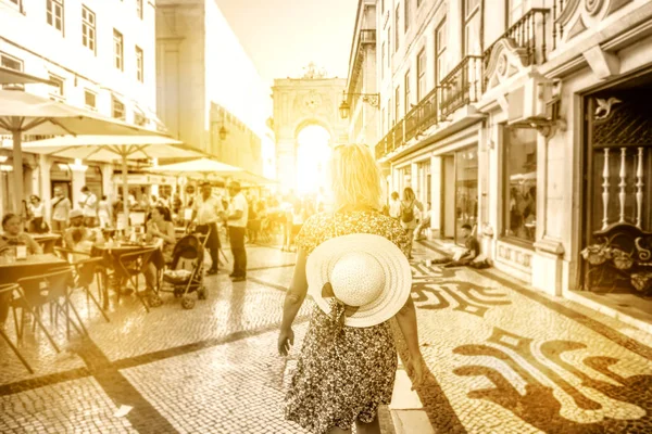 Lizbon seyahat kadın