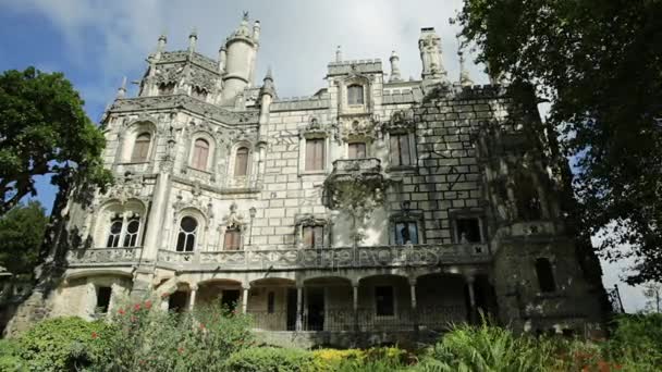 Regaleira Palace Sintra — Stok video