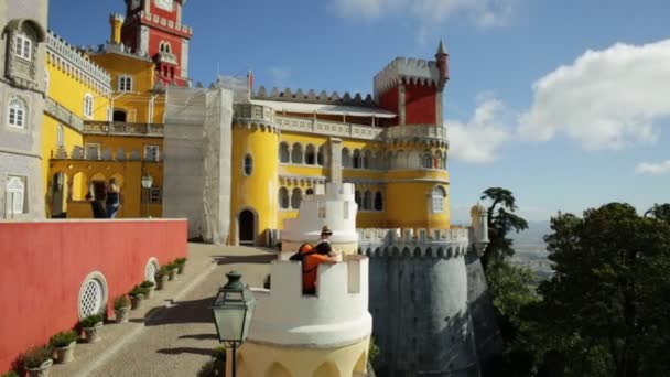 Pena slott Sintra — Stockvideo